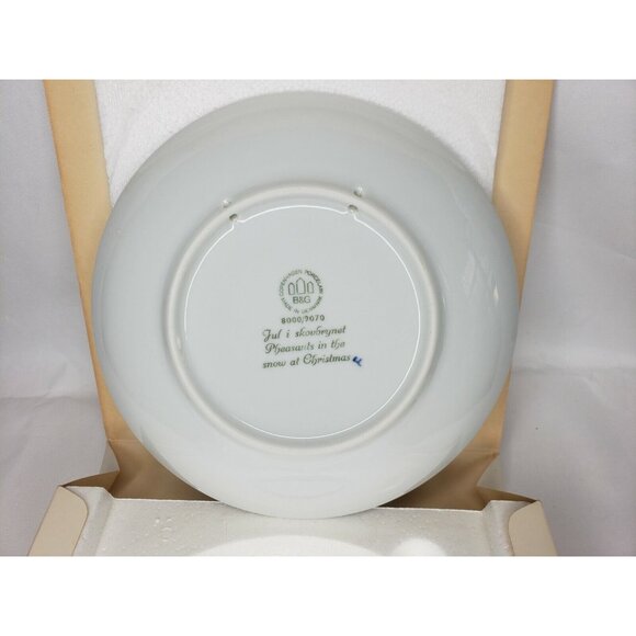 VTG Bing and Grondahl 1970 Christmas Collectors Plate Pheasants in the Snow 7 ¼” - Picture 2 of 9